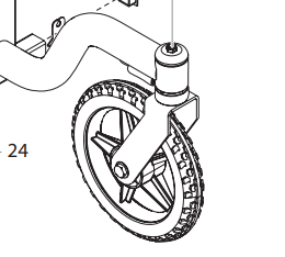 Titan 759-298 Powrliner 850 Front Wheel Single