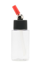 Load image into Gallery viewer, Iwata I4501 Crystal Clear Bottle 1 oz / 30 ml Cylinder With Adaptor Cap