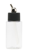 Load image into Gallery viewer, Iwata I4501 Crystal Clear Bottle 1 oz / 30 ml Cylinder With Adaptor Cap