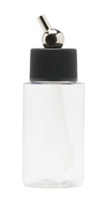 Iwata I4501 Crystal Clear Bottle 1 oz / 30 ml Cylinder With Adaptor Cap