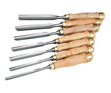Load image into Gallery viewer, Shop Fox Tools Gouge Chisel Set, 7 pc.