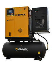 Load image into Gallery viewer, EMAX Swingarm Design Air Compressor Package - Single Phase 10 HP Rotary Screw Air Compressor