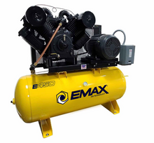 Load image into Gallery viewer, EMAX Industrial Plus 20HP  208-230/460V 3-Phase 2-Stage 120 gal. Horizontal Stationary Electric Air Compressor