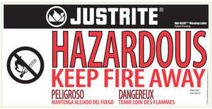 Justrite™ Sure-Grip® EX Hazardous Material Safety Cab., 60 Gal., 2 shelves, 2 s/c doors, Royal Blue
