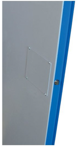 Justrite™ ChemCor® Hazardous Material Safety Cabinet, 30 Gal., 1 shelf, 2 s/c doors, Royal Blue