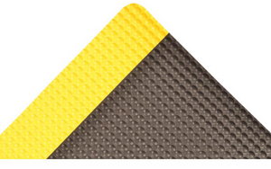 Justrite™ Mat,738 Rubber Diamond Plat Rnr 4x75 B/y