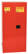 Load image into Gallery viewer, Eagle Paint &amp; Ink storage Cabinet, 96 Gal., 5 Shelves, 2 Door, Self Close, Red