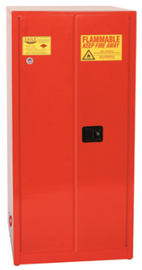 Eagle Paint & Ink storage Cabinet, 96 Gal., 5 Shelves, 2 Door, Self Close, Red