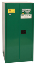 Load image into Gallery viewer, Eagle Pesticide Safety Cabinet, 60 Gal., 2 Shelves, 2 Door, Manual Close, Green