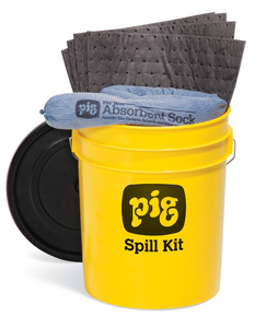 PIG® Spill Kit in 5-Gallon High-Visibility Economy Container