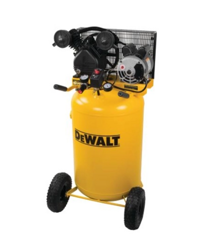 DeWALT 1.6 RHP 30 Gallon ASME Vertical Portable V-Twin Cast Iron Pump Compressor