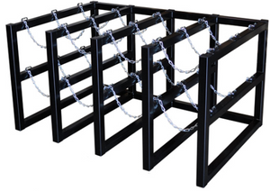 Justrite™ Gas Cylinder Barricade Rack 12 Cylinder Capacity 4 Wide by 3 Deep