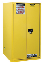 Load image into Gallery viewer, Sure-Grip® EX 96-gal. capacity Flammable storage Cabinet w/ 2 Doors-Manual Close &amp; 5 Shelves - Yellow