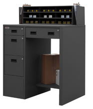 Load image into Gallery viewer, Durham SFWS-392955-95 Stand Up Shop Desk, 2 File Drawers, 2 Storage Drawers, Document Storage, Bottom Shelf , 29 X 39 X 55-5/8