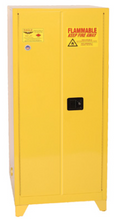 Load image into Gallery viewer, Eagle Tower™ Safety Cabinet, 60 Gal., 2 Shelves, 2 Door, Manual Close, Yellow