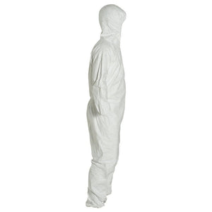 DuPont™ Tyvek® 400 Coveralls (Attached Hood, Elastic Wrists and Ankles) - 4XLarge - 25/Pack