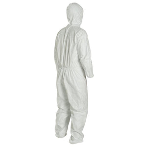 DuPont™ Tyvek® 400 Coveralls (Attached Hood, Elastic Wrists and Ankles) - 4XLarge - 25/Pack