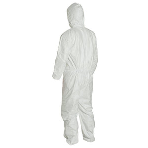 DuPont™ Tyvek® 400 Coveralls (Attached Hood, Elastic Wrists and Ankles) - 4XLarge - 25/Pack