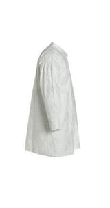 DuPont™ Tyvek® 400 Frock - Collar - Open Wrists - Extends Below Hip - Front Snap Closure - Serged Seams - White - 2X - 30/PK