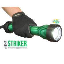 Load image into Gallery viewer, STRIKER™ A-Model LED Lighthead w/ 100ft 14/3 SOOW cable, NON-EXP Proof Power Box, NON-EXP Plug, Long Handle (includes Hook &amp; Dome Diffuser)