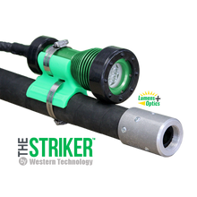 Load image into Gallery viewer, STRIKER™ A-Model LED Lighthead w/ 100ft 14/3 SOOW cable, NON-EXP Proof Power Box, NON-EXP Plug, Long Handle (includes Hook &amp; Dome Diffuser)