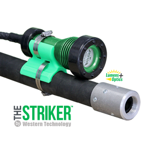 STRIKER™ A-Model LED Lighthead w/ 100ft 14/3 SOOW cable, NON-EXP Proof Power Box, NON-EXP Plug, Long Handle (includes Hook & Dome Diffuser)