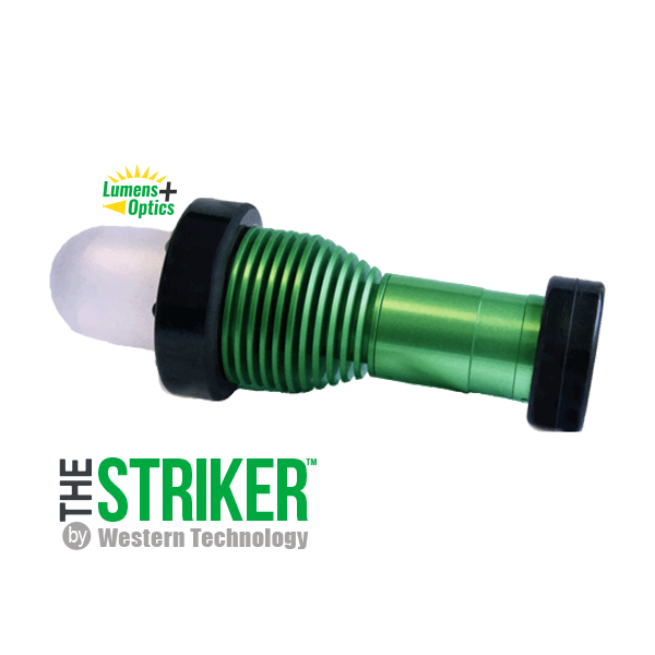 STRIKER™ A-Model LED Lighthead w/ 50ft 14/3 SOOW cable, NON-EXP Proof Reel Short Handle (includes Hook & Dome Diffuser)