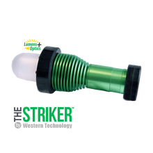 Load image into Gallery viewer, STRIKER™ A-Model LED Lighthead w/ 100ft 14/3 SOOW cable, NON-EXP Proof Power Box, NON-EXP Plug, Short Handle (includes Hook &amp; Dome Diffuser)
