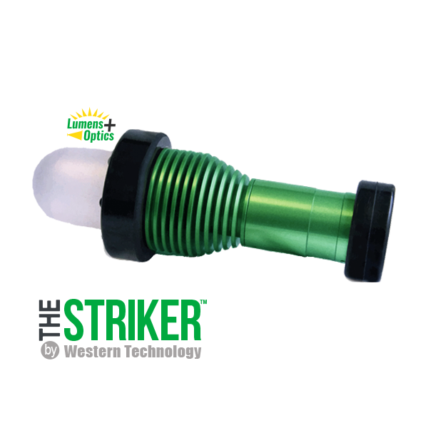 STRIKER™ C-Model LED Lighthead w/ 100ft 14/3 SOOW cable, Explosion Proof Power Box w/ 15A Plug, Short Handle (includes Hook & Dome Diffuser)