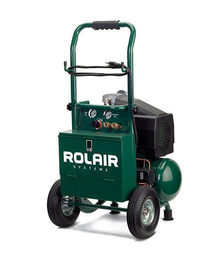 Rolair Systems 90 PSI @ 4.2 CFM Single Stage 115V 2HP 3.2gal. Dolly Wheeled Air Compressor