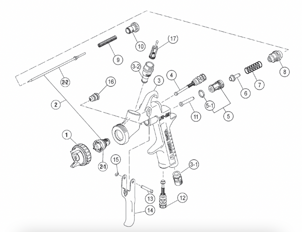 IWATA 93845531 Air Adjust Set