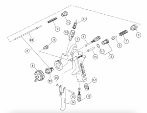 IWATA 93719530 Air Valve Spring