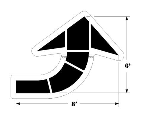 NEWSTRIPE Walmart Solid Curve Arrow