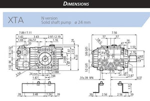 Annovi Reverberi - XTV2G22D-F7 2/2200 3400RPM Pump