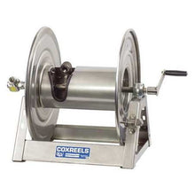 Load image into Gallery viewer, Cox Hose Reels - 1125-SS &quot;Stainless Steel&quot; Series (SP Finish) : Hydraulic Rewind / 1/2&quot;X200&#39;