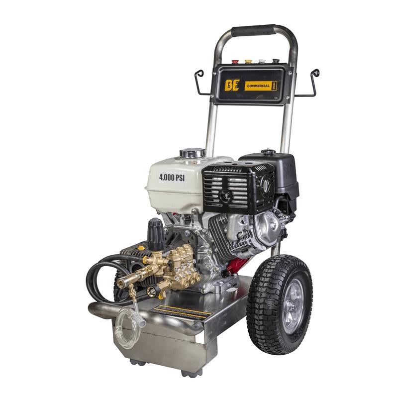 BE 389cc Honda Engine 4000 PSI @ 4.0 GPM External Unloader Pressure Washer - CAT 66DX40GG1 PUMP