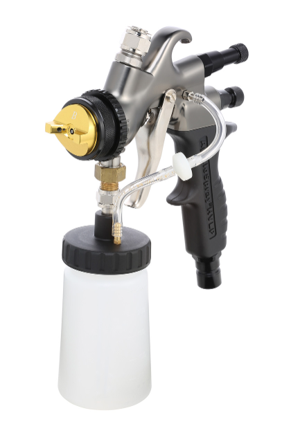 Apollo 7700 Non-Bleeder Metal w/ Composite Handle Matte Bronze HVLP Spray Gun w/ 1 QT‐Teflon Coated Bottom Type Cup