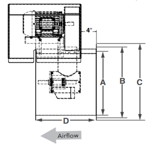 30″ Tube Axial Paint Booth Fan (Less Motor)