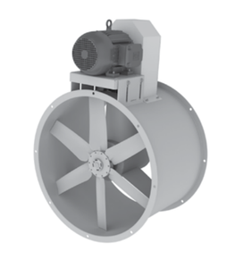 24" Tube Axial Paint Booth Fan w/ 3HP 115/230 (Dual) Volts Single Phase Standard Motor