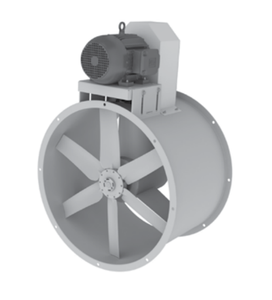 12" Tube Axial Paint Booth Fan w/ 3/4 HP 115/230 (Dual) Volts Single Phase Standard Motor