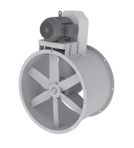 36″ Tube Axial Paint Booth Fan w/ 7.5HP 575 Volts Three Phase Standard Motor