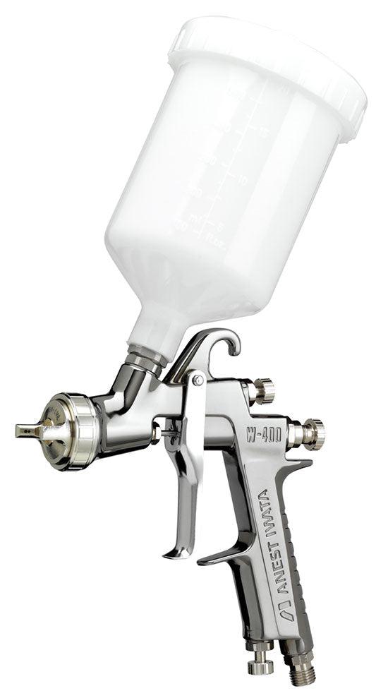 IWATA W400-132G Gravity Spray Gun w/ PCG6PM 600ML Plastic Gravity Cup