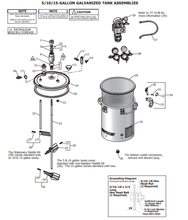 Load image into Gallery viewer, Binks 183G 5 Gallons ASME Galvanized Carbon Steel Pressure Tank - Single Regulated &amp; No Agitator