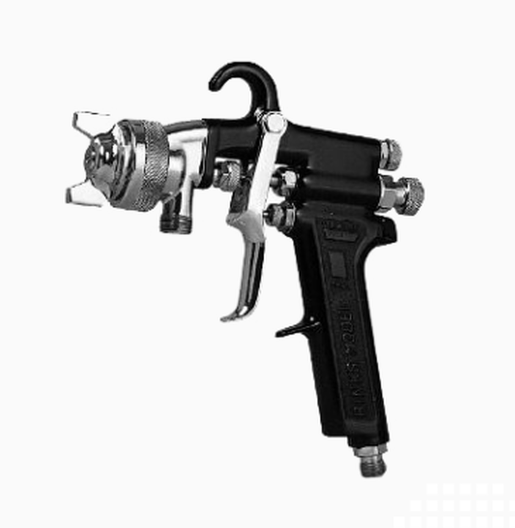 Binks 6100-2111-5 38SS x 38PM 70 PSI @ 20.0 CFM PE Pressure Feed Stainless Medium Heavy Spray Gun