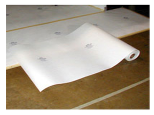 Guard Spray Booth Paper Floor Covering Flame Retardant - 36" x 300' Roll (100 LB. Fork Lift Traffic)