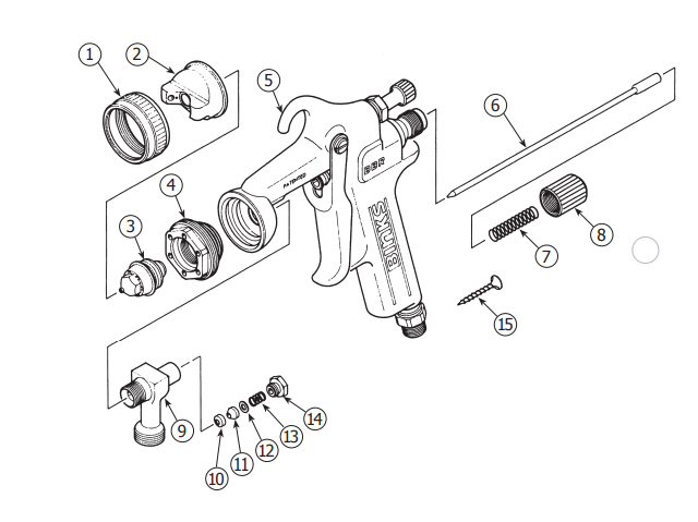 Binks 54-4262 Self Adjusting Packing Kit w Fluid Needle