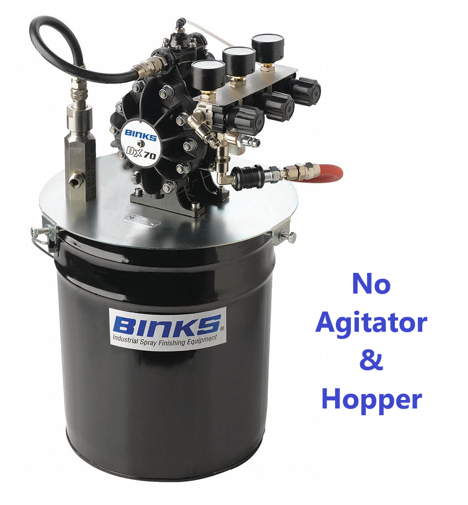 BINKS DX70 Bare Diaphragm Pump - Pail Mount