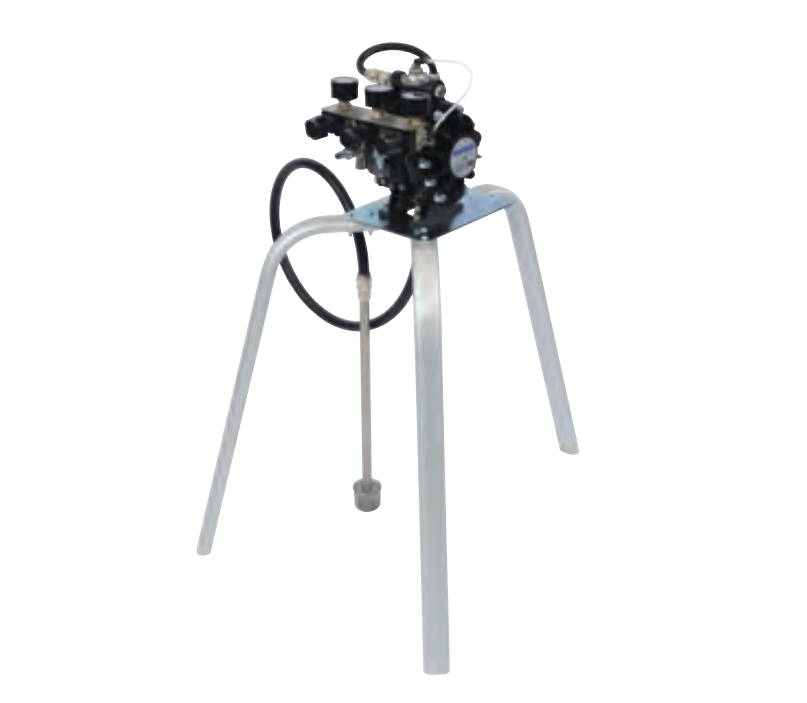 BINKS DX70 Bare Diaphragm Pump - Tripod Mount w/ Gravity Feed 1.4 gal hopper