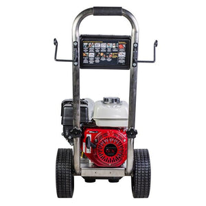 BE 196cc Honda GX200 2500 PSI @ 3.0 GPM External Unloader General TP2530J34 Pump Stainless Steel Pressure Washer