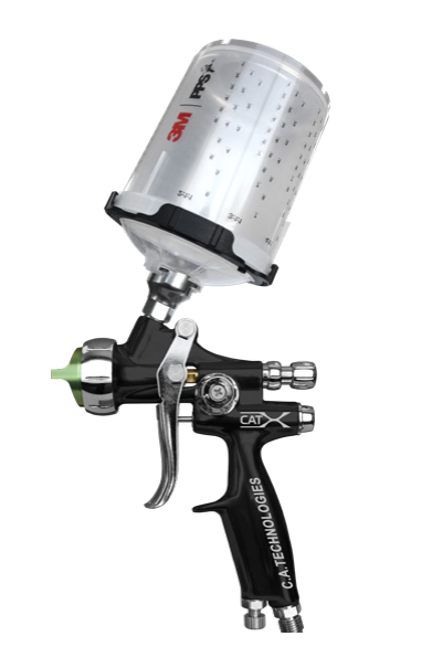 IWATA W400LV-134G Gravity Fed Spray Gun w/ PCG10EM 1000ML Aluminum Cup &  AK-1B2 Air Flow Control Valve